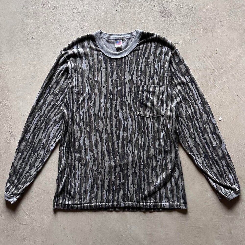 vintage made in usa real tree camo longsleeve